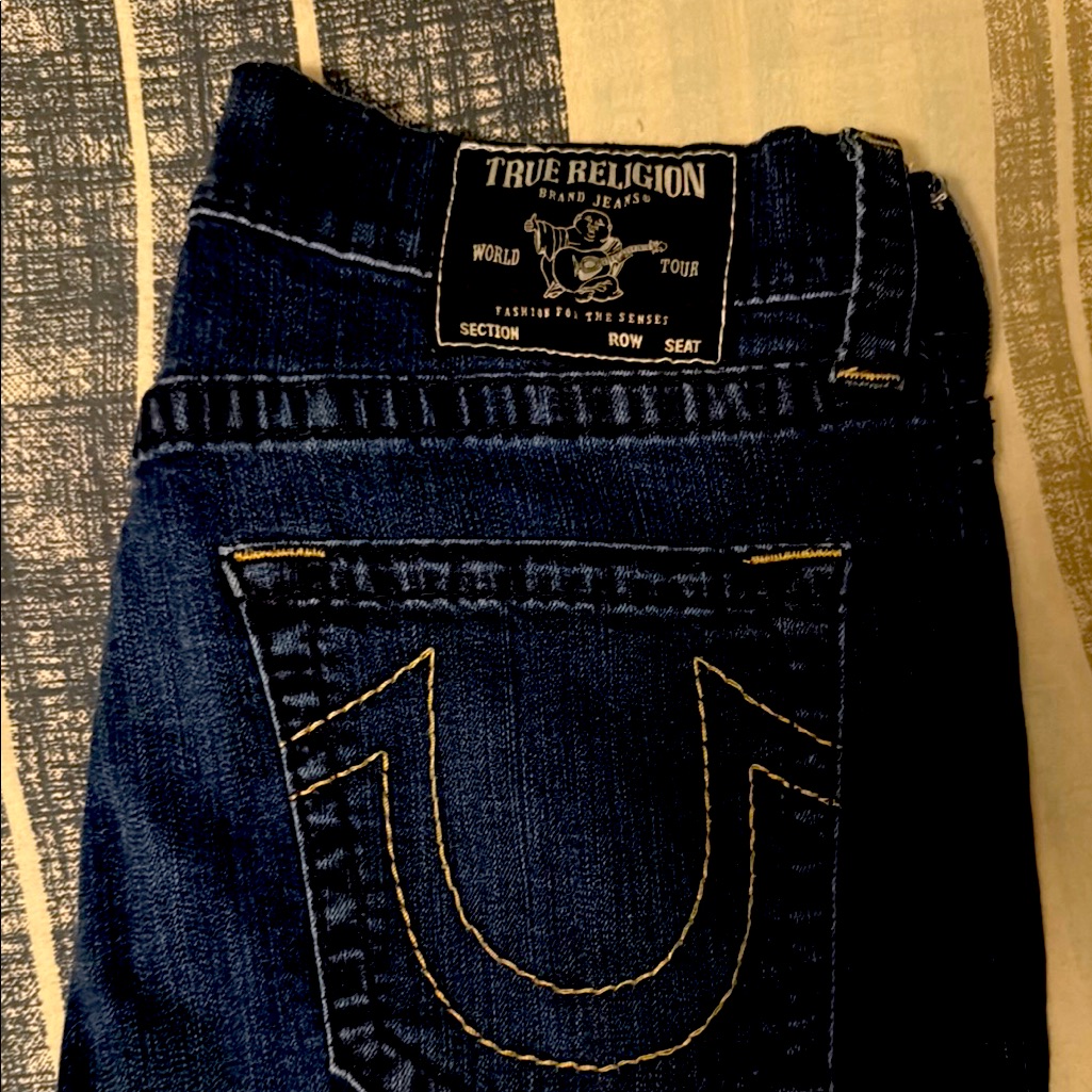 True Religion Rocco Relaxed Skinny Jeans In Deep Blue
